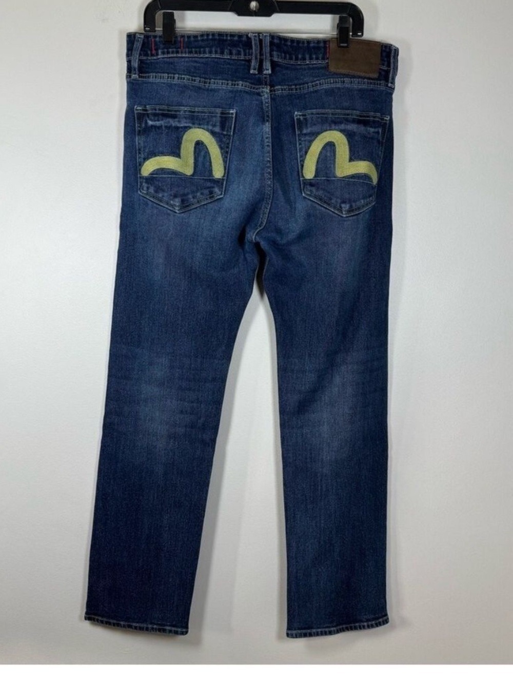 Evisu Dark Blue Straight Jeans Size 36